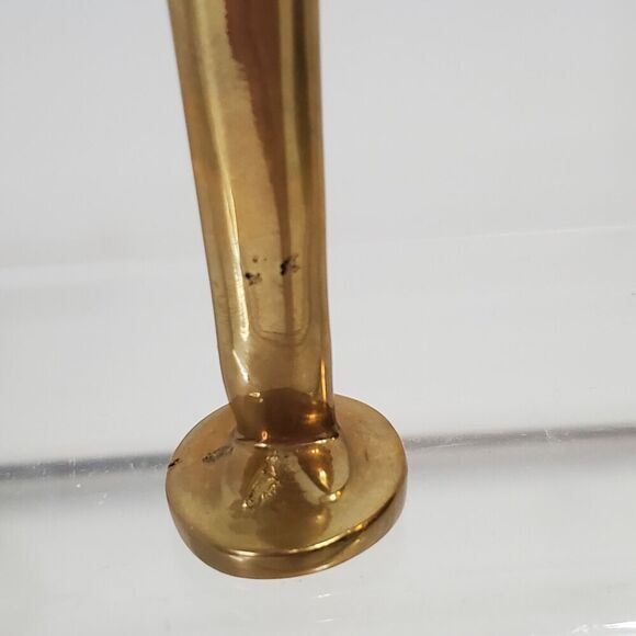 Brass Brutalist Jesus Christ Outstretched Open Arms Figurine MCM 5" Vintage - Picture 6 of 8